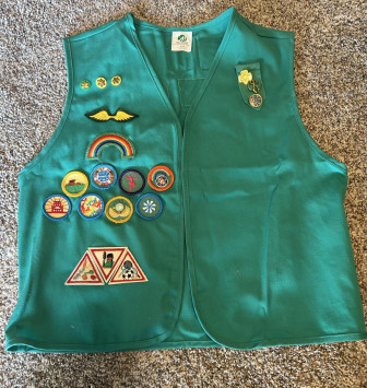 Girl Scout Vest with Badges