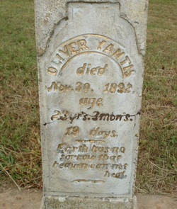 A photo of Ol' Yantis' headstone. (findagrave.com)