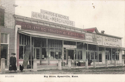 Edward's and Nichols' store on a postcard.
