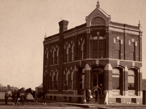 A re-enactment of the famous Doolin Gang robbery. (Boot Hill Museum's Facebook)